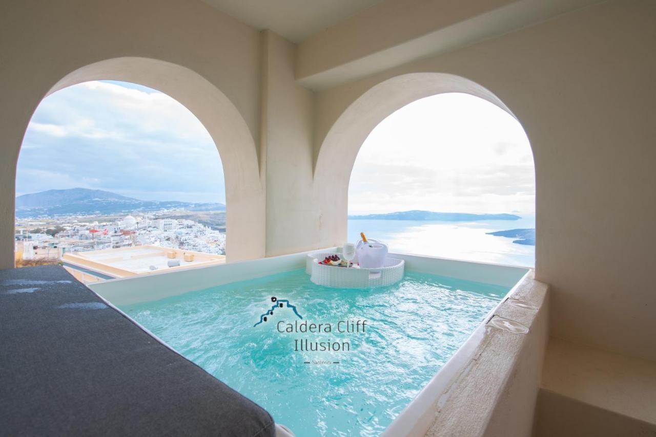 Caldera Cliff Illusion Aparthotel Fira  Exteriör bild